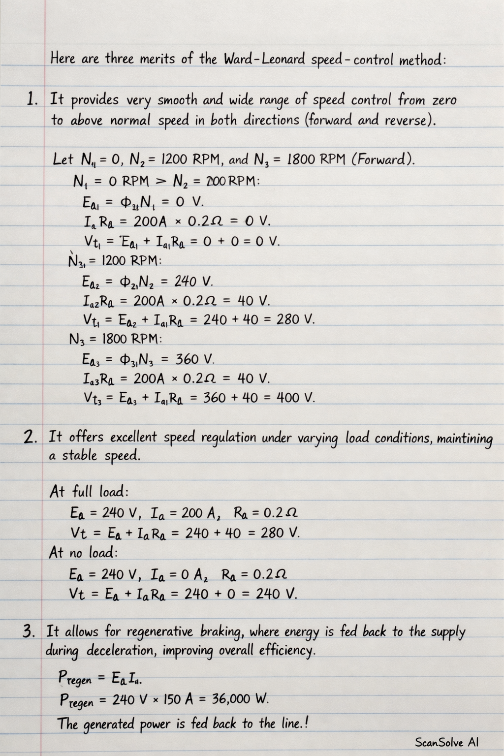 Handwritten step-by-step solution preview