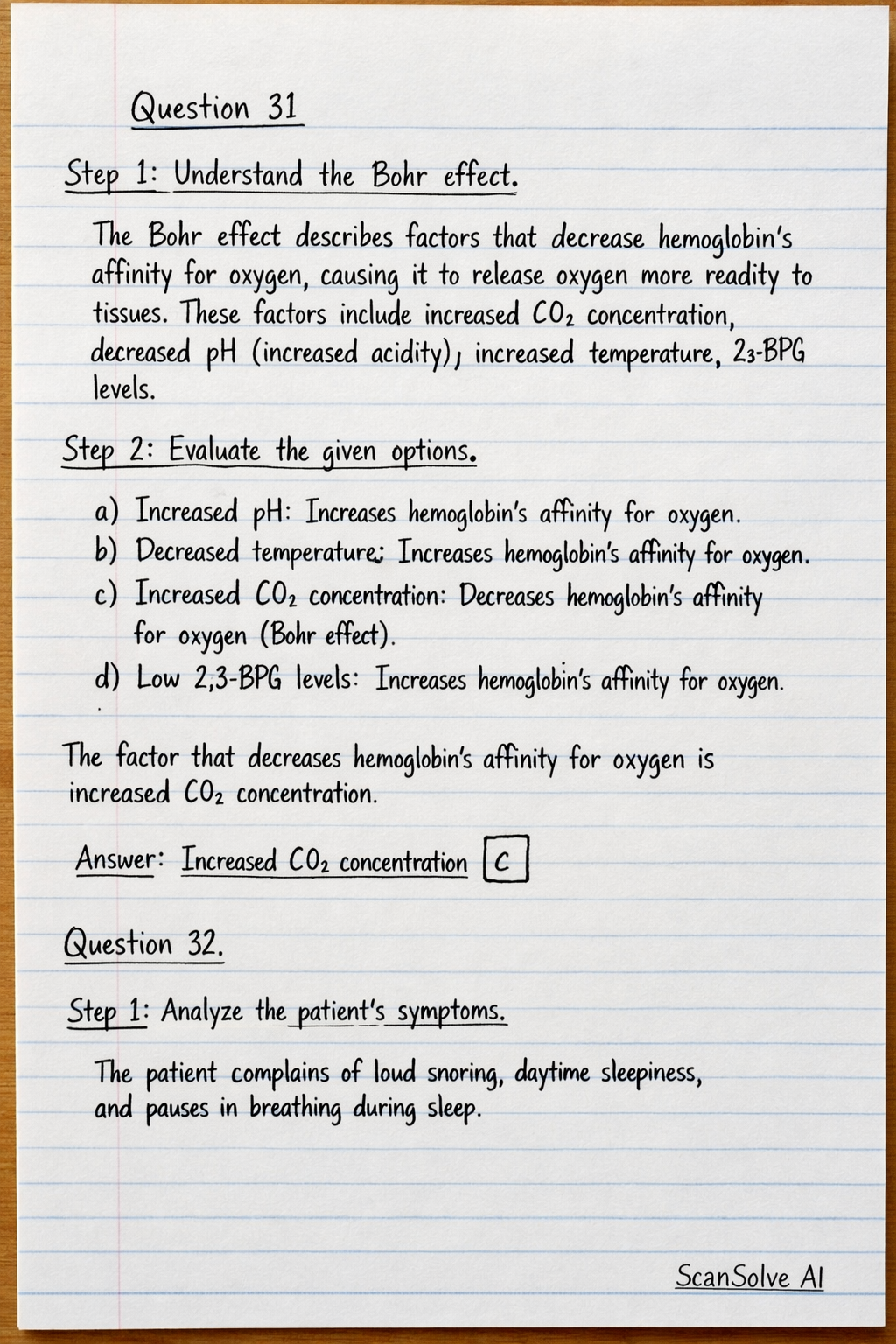 Handwritten step-by-step solution preview