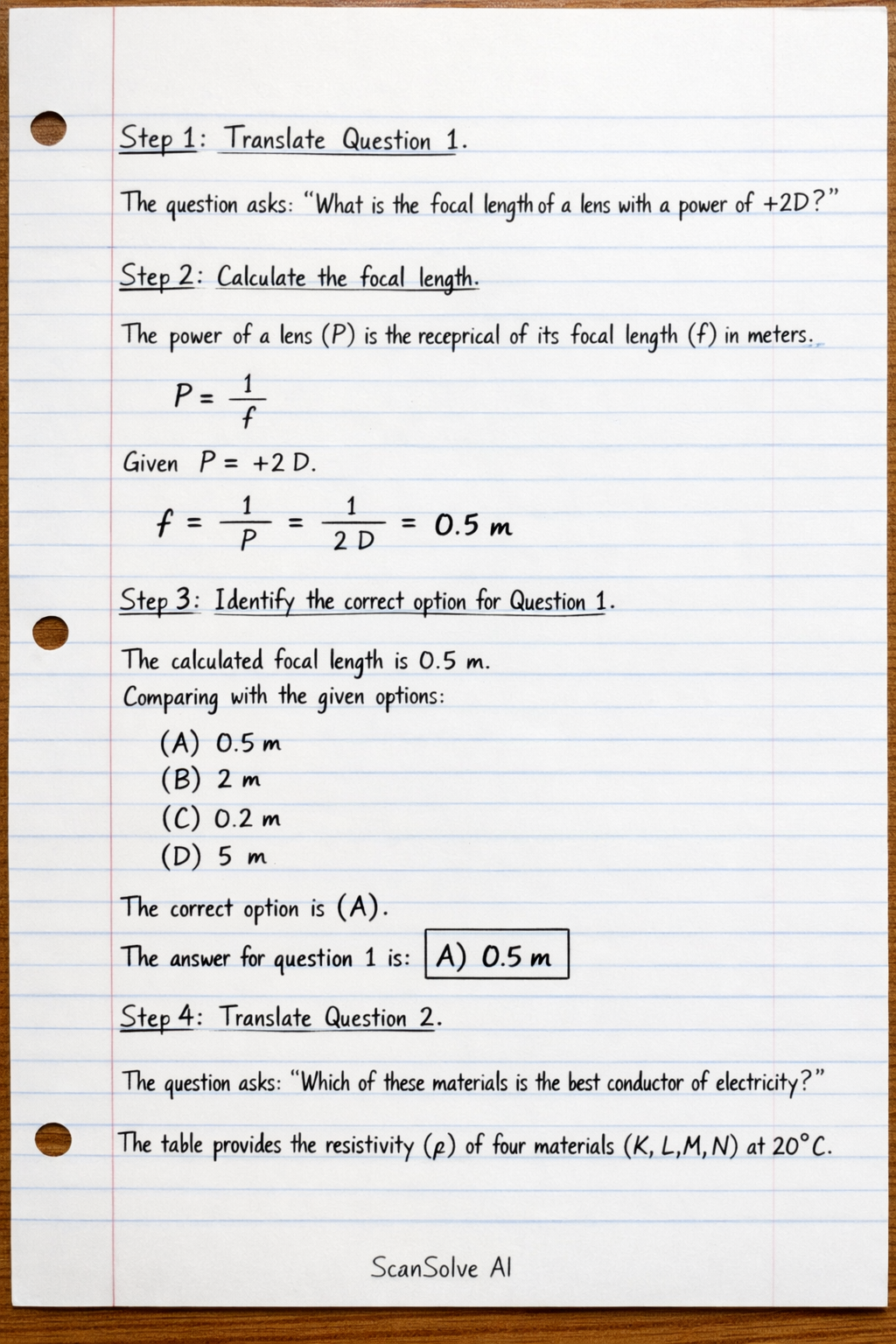 Handwritten step-by-step solution preview