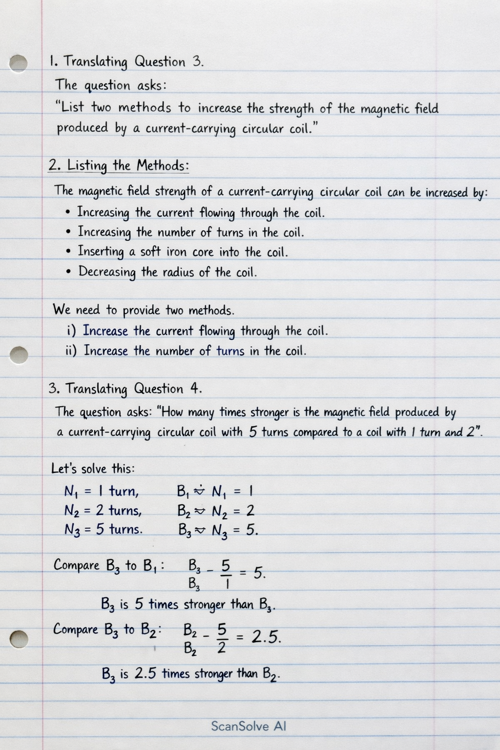 Handwritten step-by-step solution preview