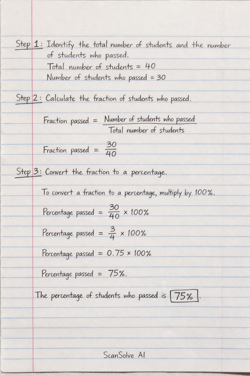 Handwritten step-by-step solution preview