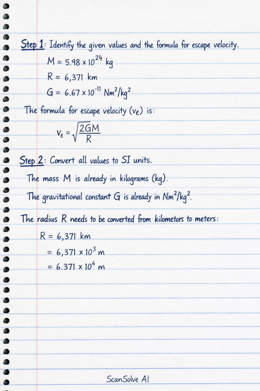 Handwritten step-by-step solution preview