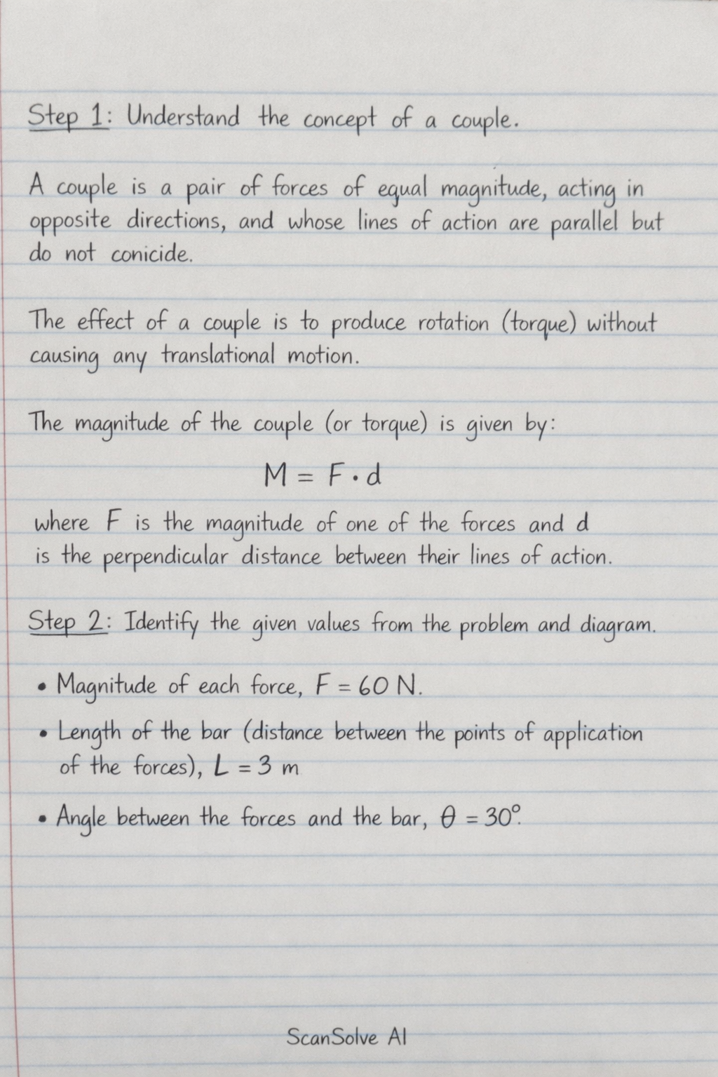 Handwritten step-by-step solution preview