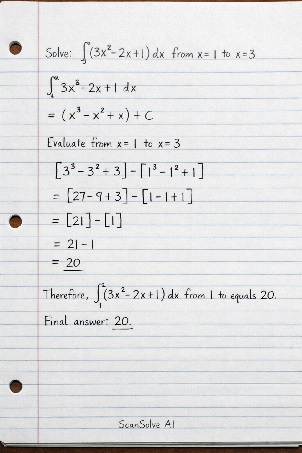 Handwritten step-by-step solution preview