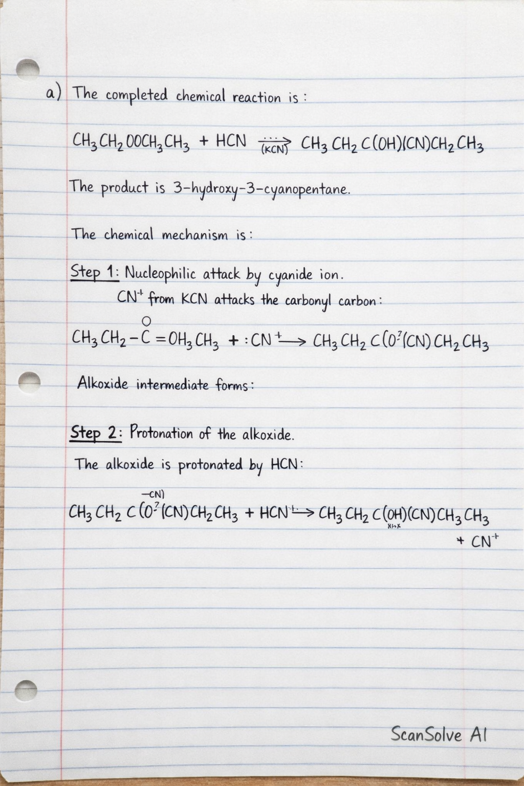 Handwritten step-by-step solution preview