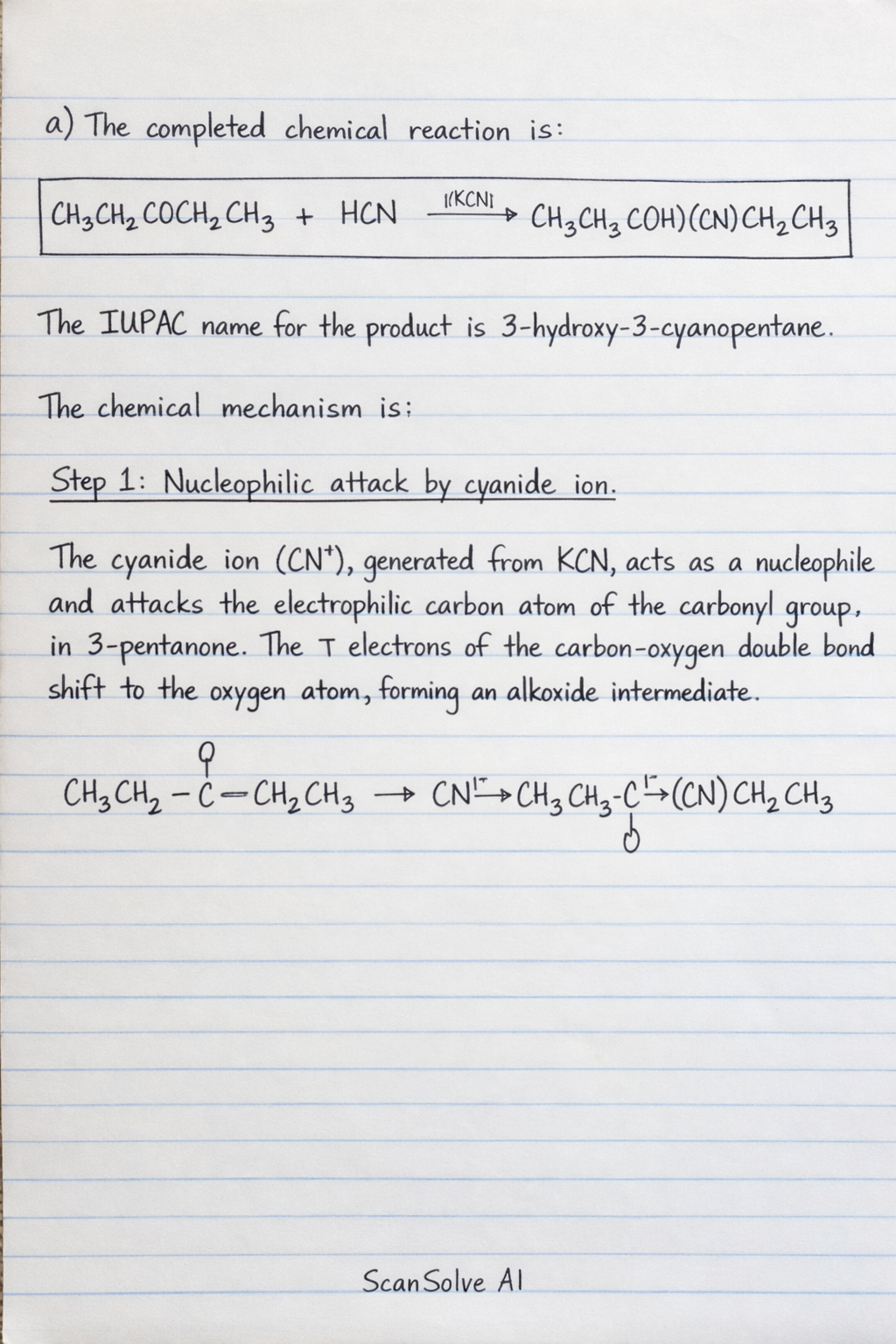 Handwritten step-by-step solution preview
