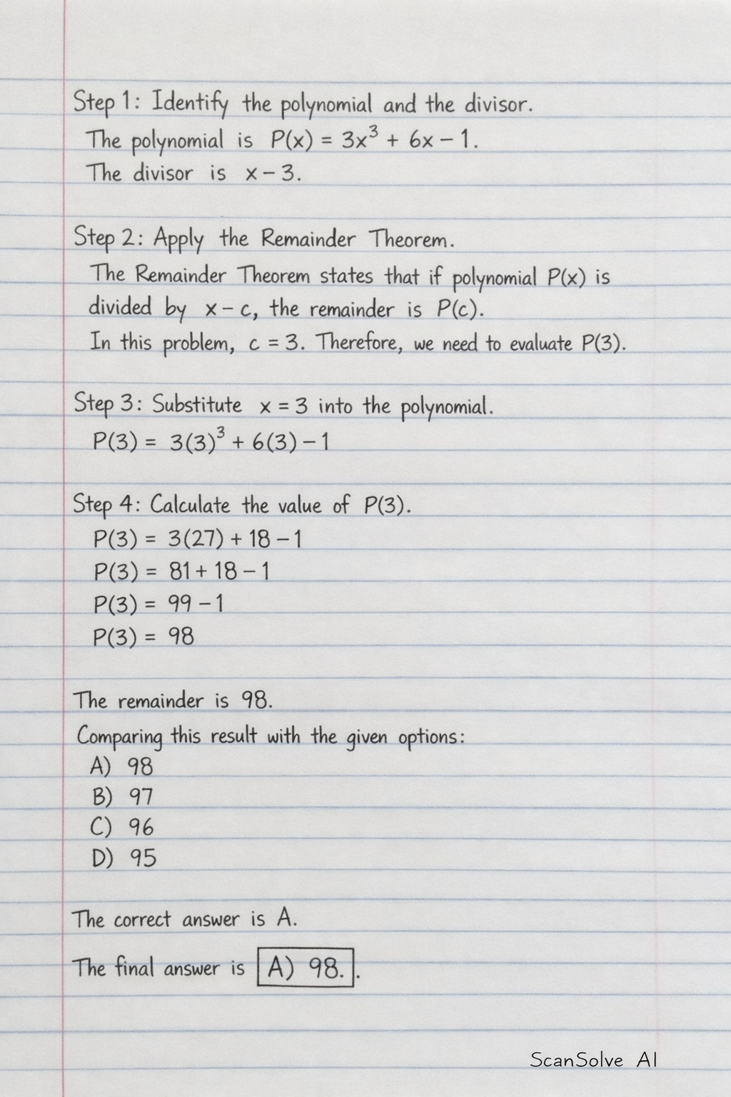 Handwritten step-by-step solution preview