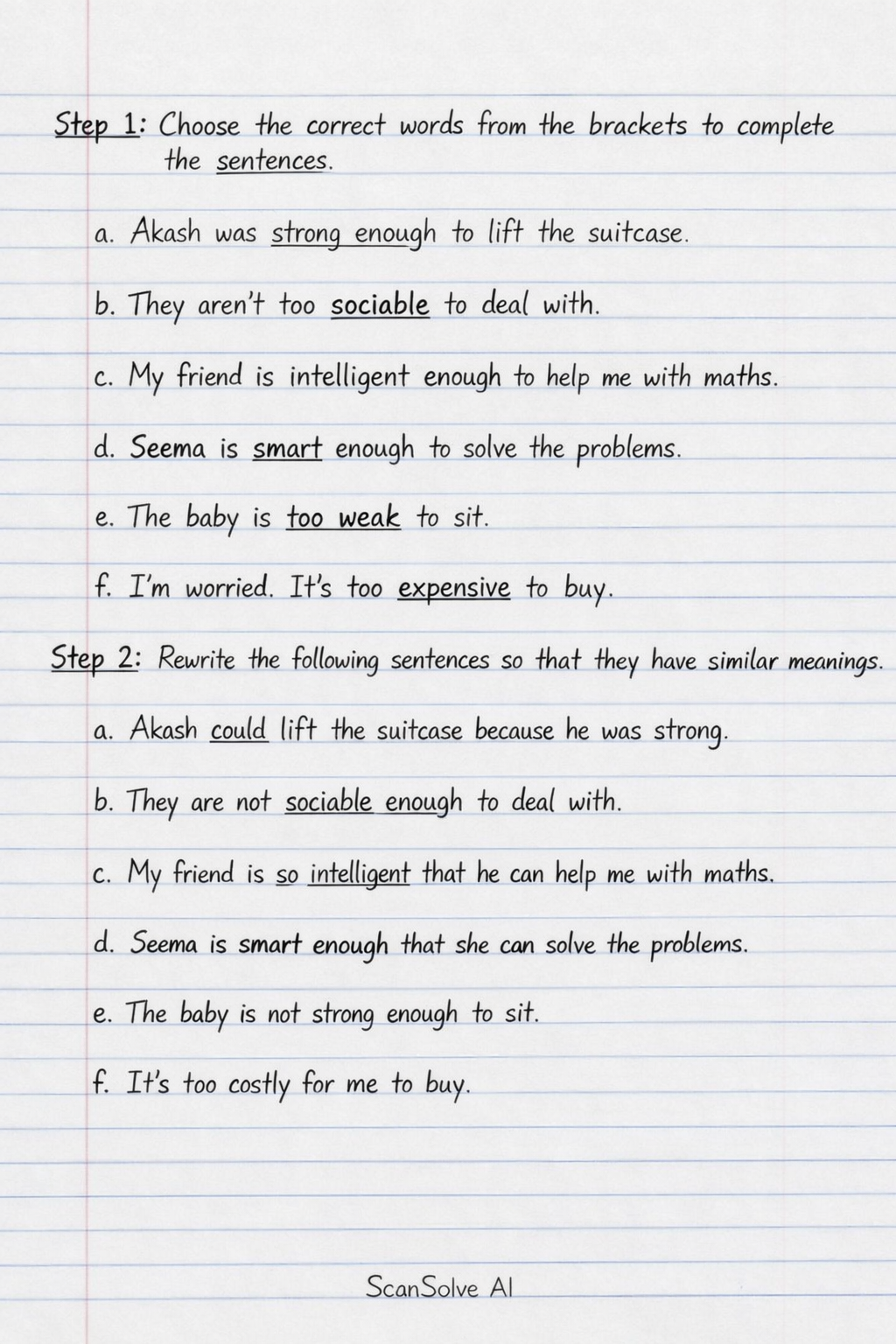 Handwritten step-by-step solution preview