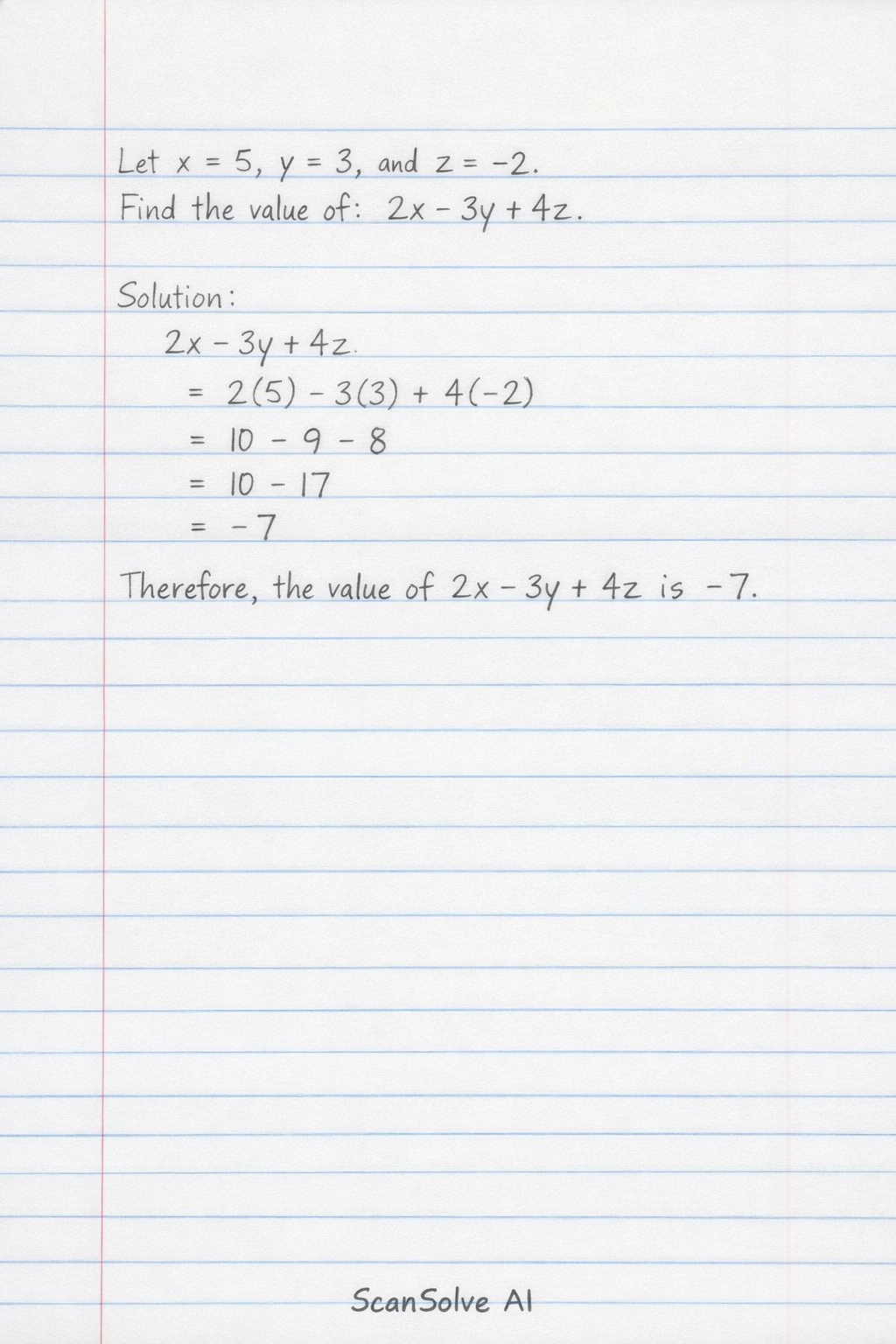 Handwritten step-by-step solution preview