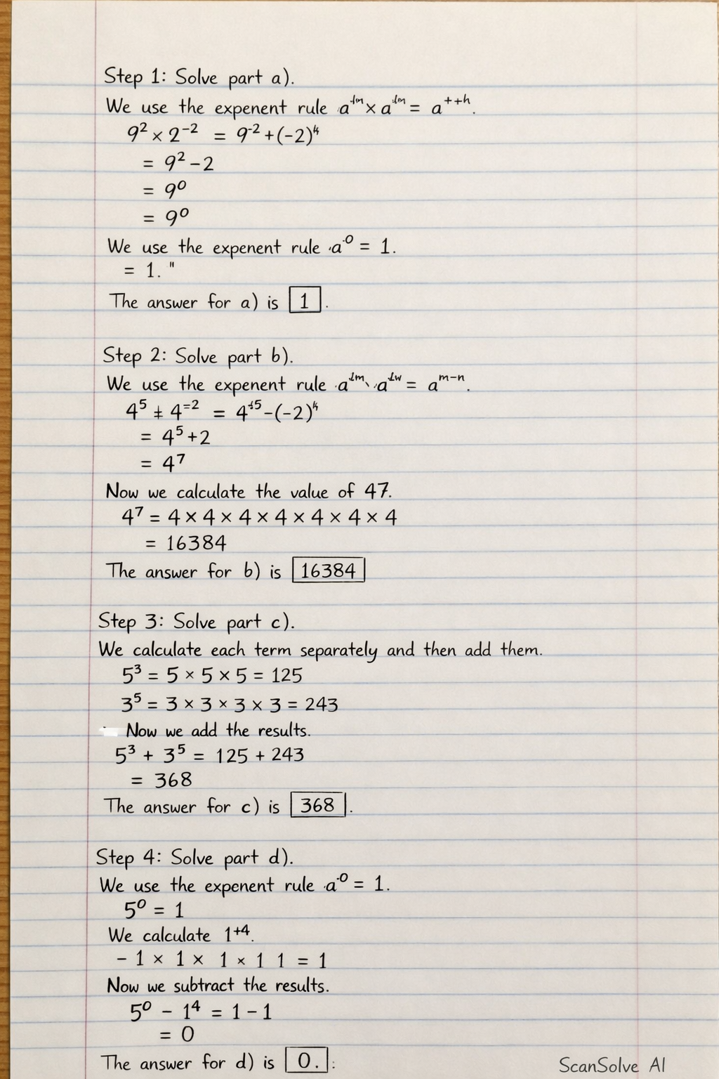 Handwritten step-by-step solution preview