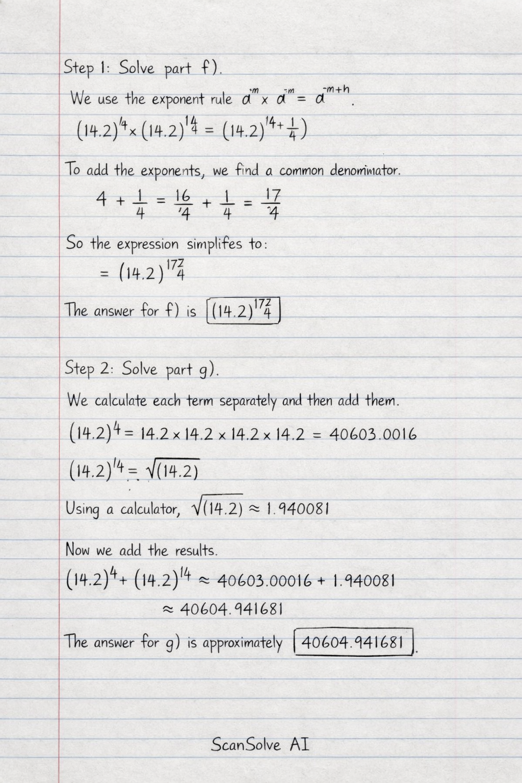 Handwritten step-by-step solution preview
