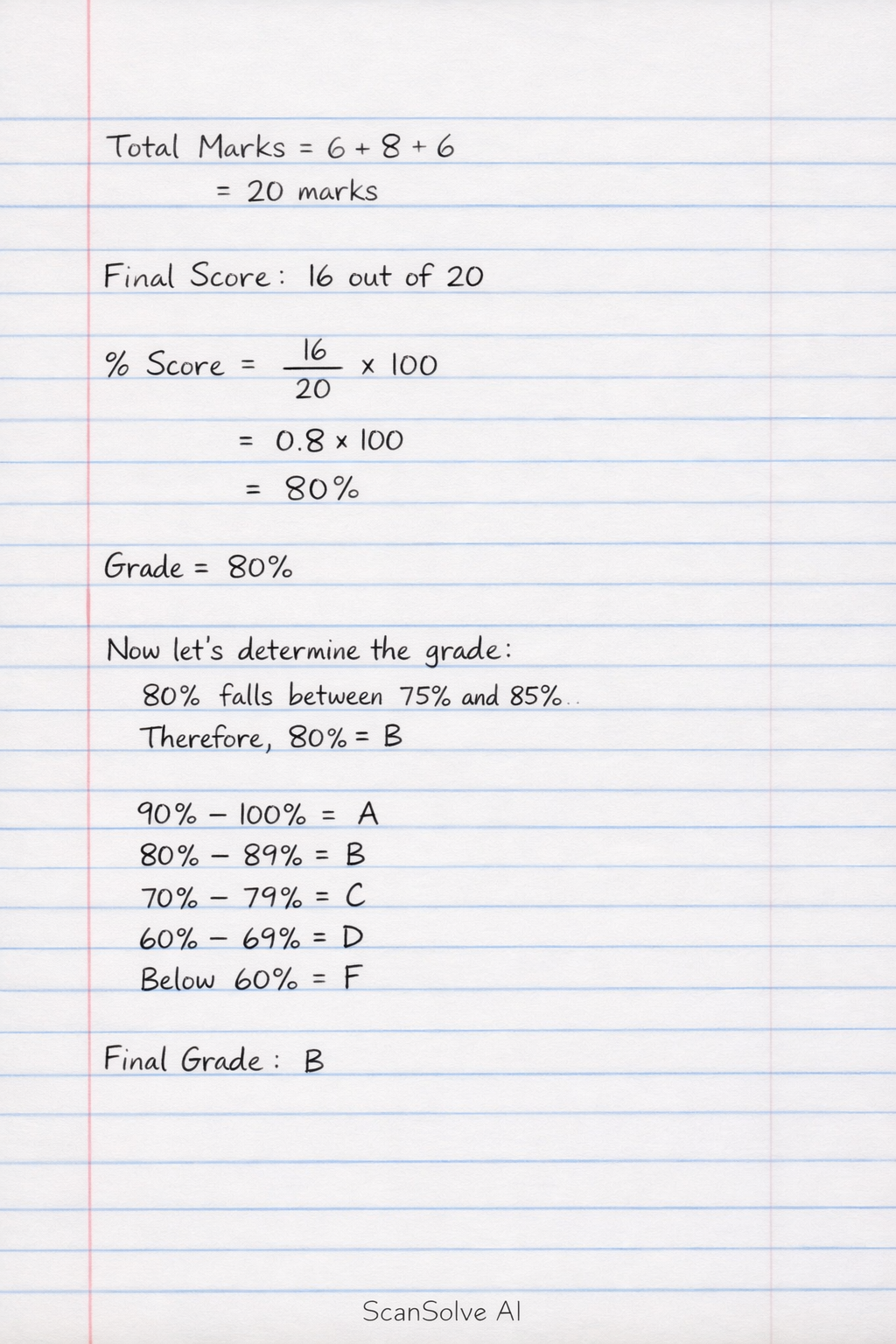 Handwritten step-by-step solution preview