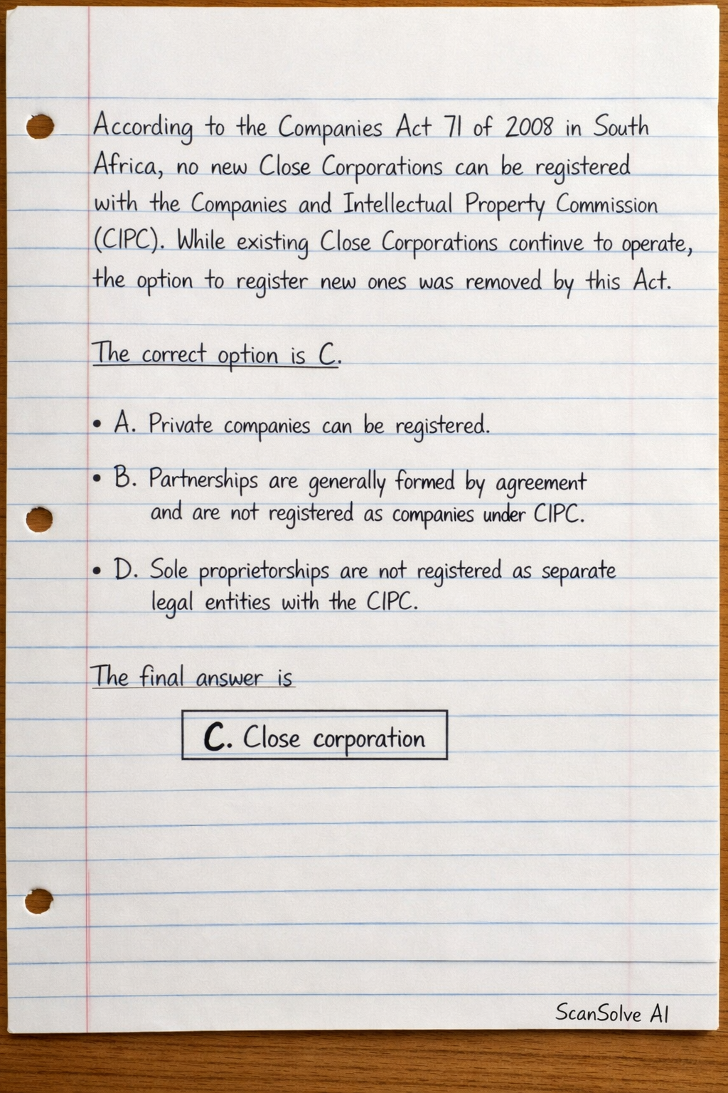 Handwritten step-by-step solution preview