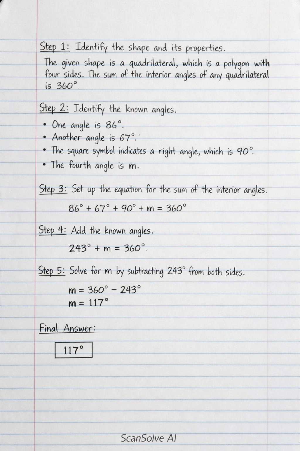 Handwritten step-by-step solution preview