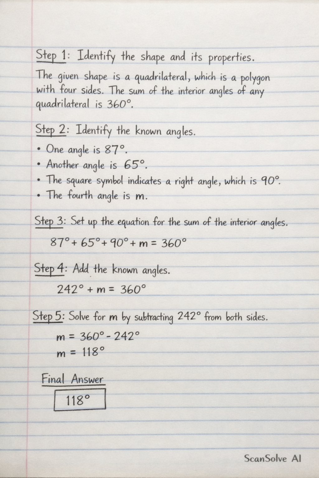 Handwritten step-by-step solution preview