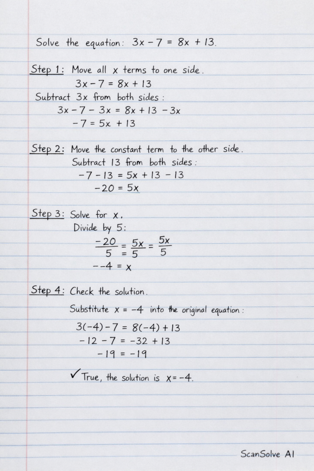 Handwritten step-by-step solution preview