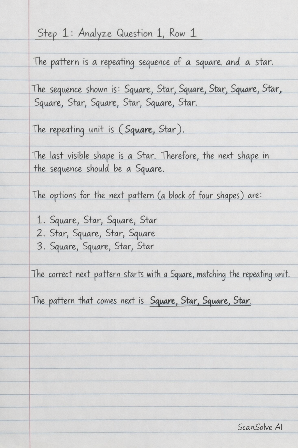 Handwritten step-by-step solution preview