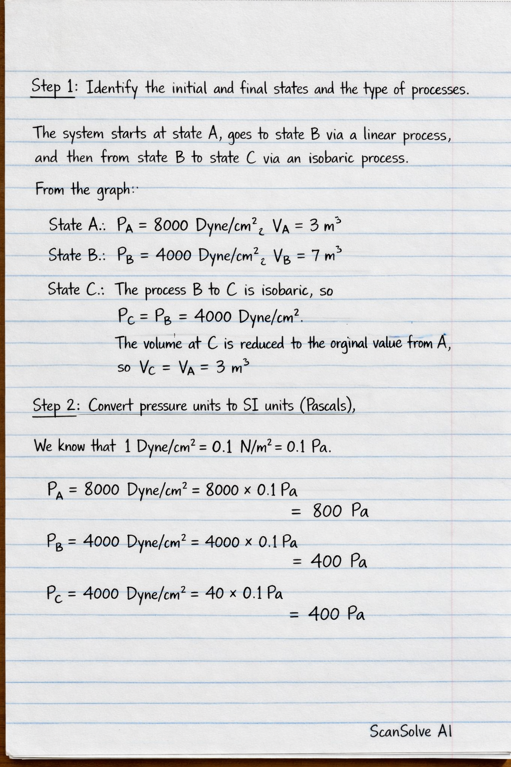 Handwritten step-by-step solution preview