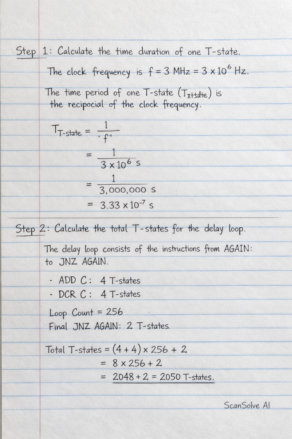 Handwritten step-by-step solution preview