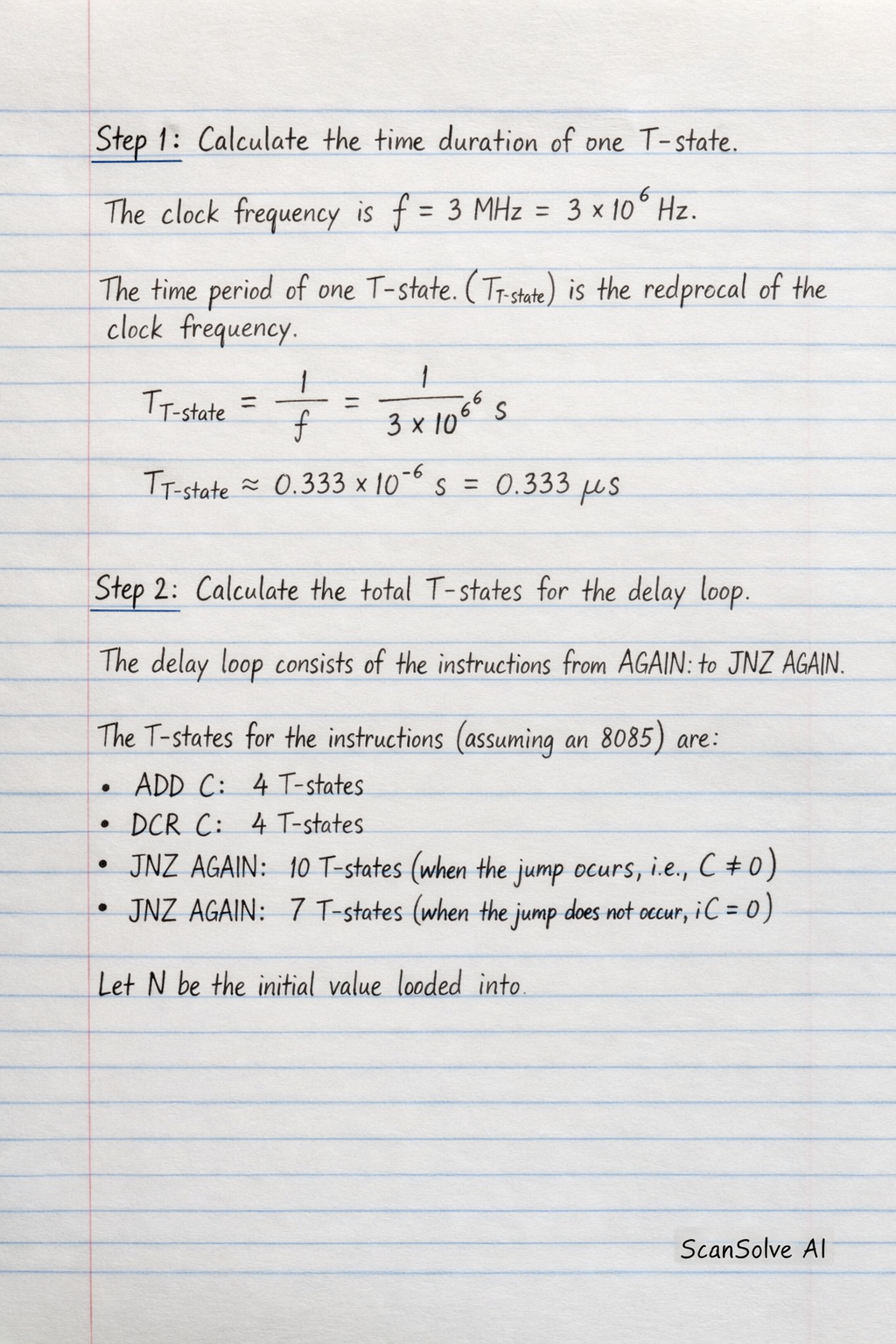 Handwritten step-by-step solution preview