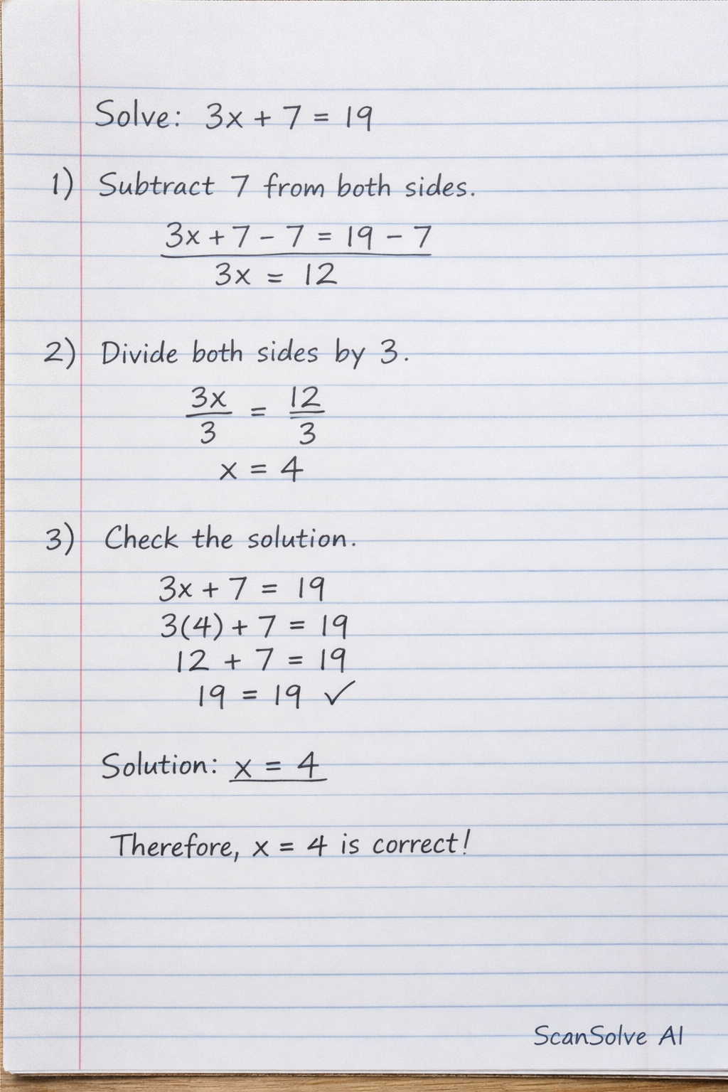Handwritten step-by-step solution preview