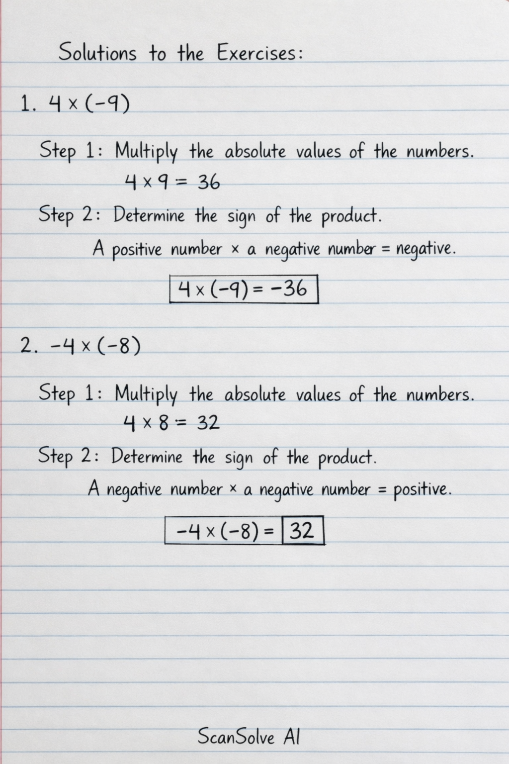 Handwritten step-by-step solution preview