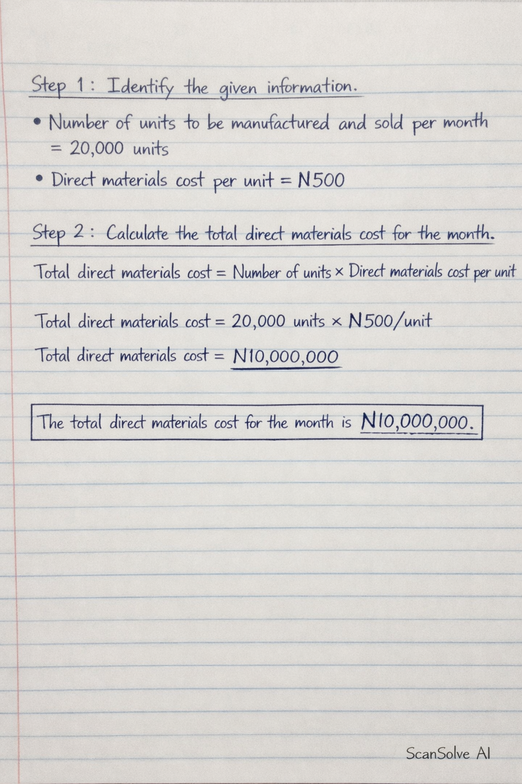 Handwritten step-by-step solution preview