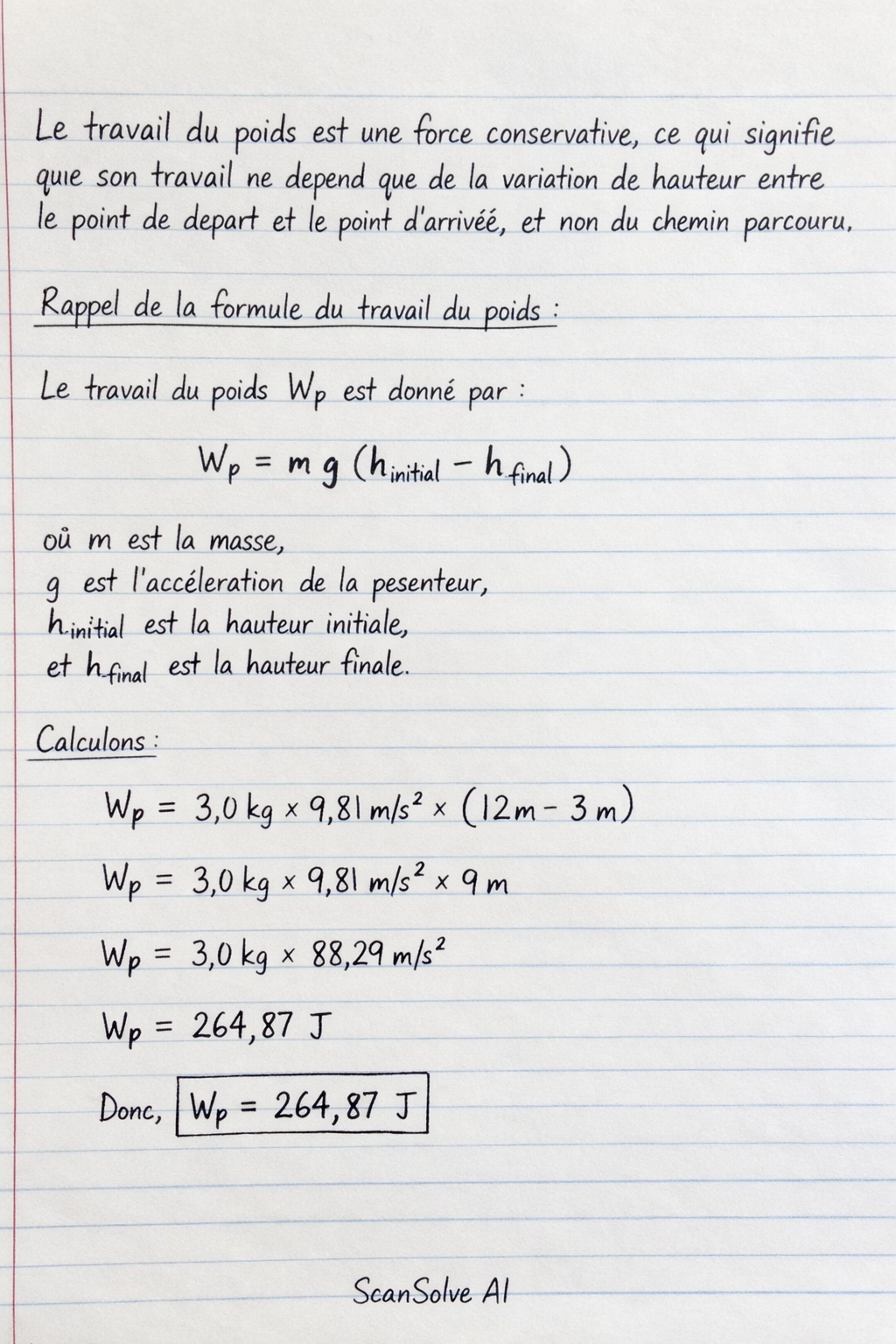 Handwritten step-by-step solution preview
