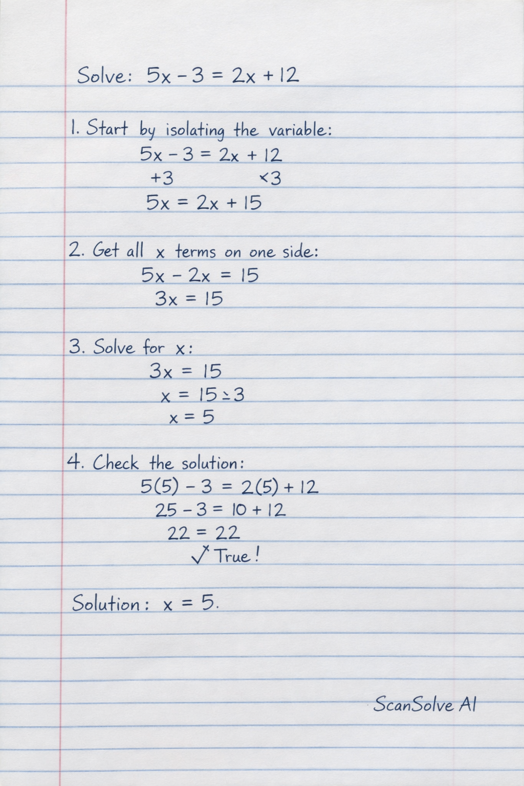 Handwritten step-by-step solution preview