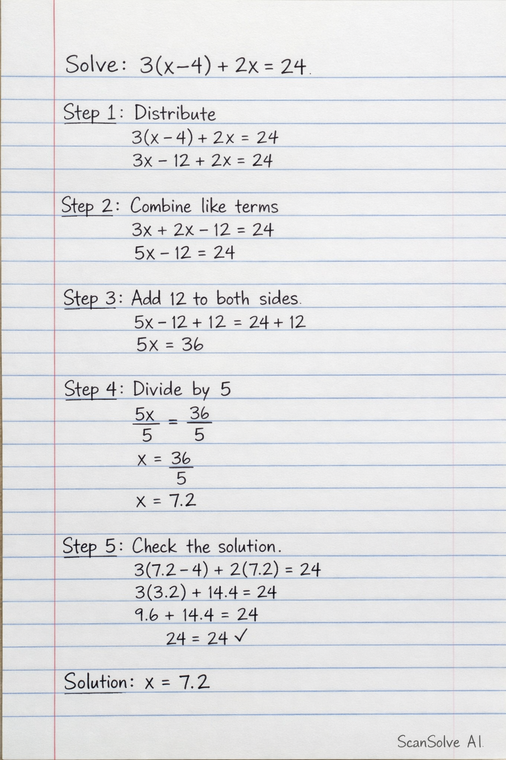 Handwritten step-by-step solution preview