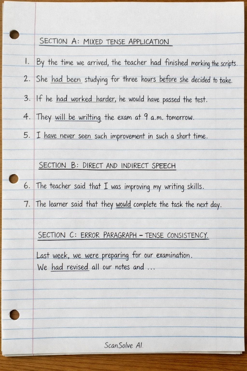 Handwritten step-by-step solution preview
