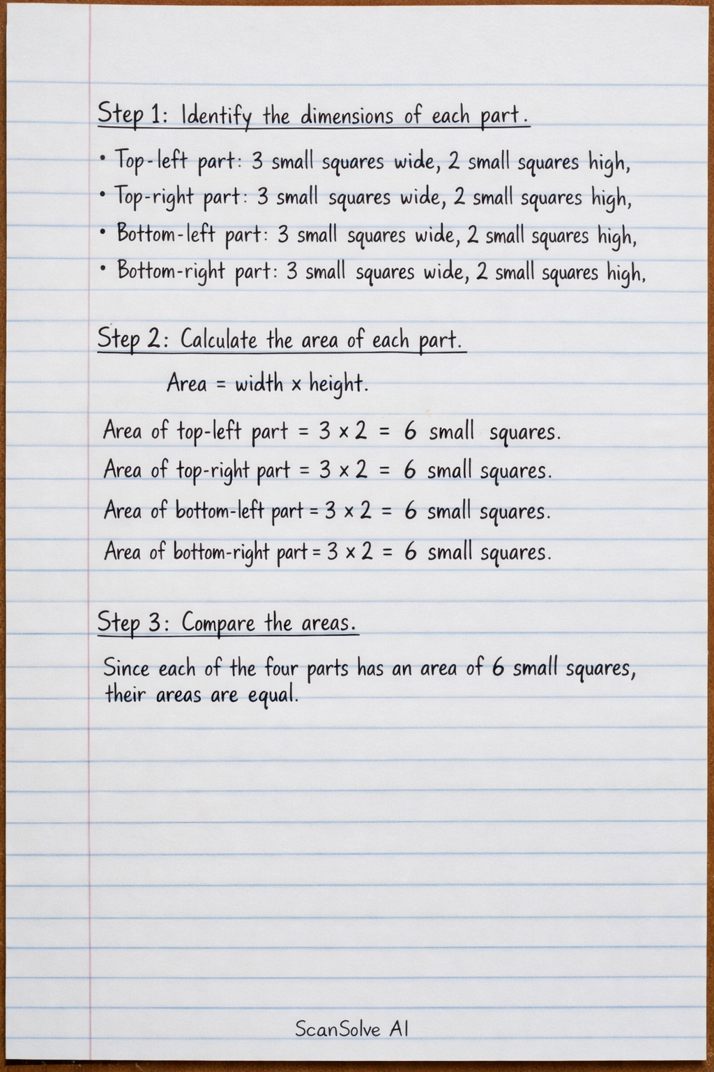 Handwritten step-by-step solution preview