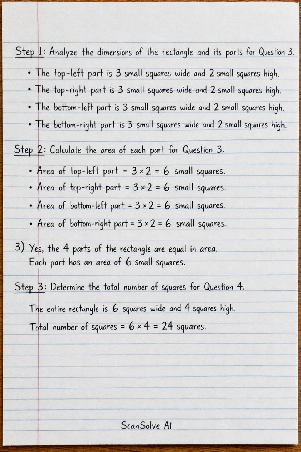 Handwritten step-by-step solution preview
