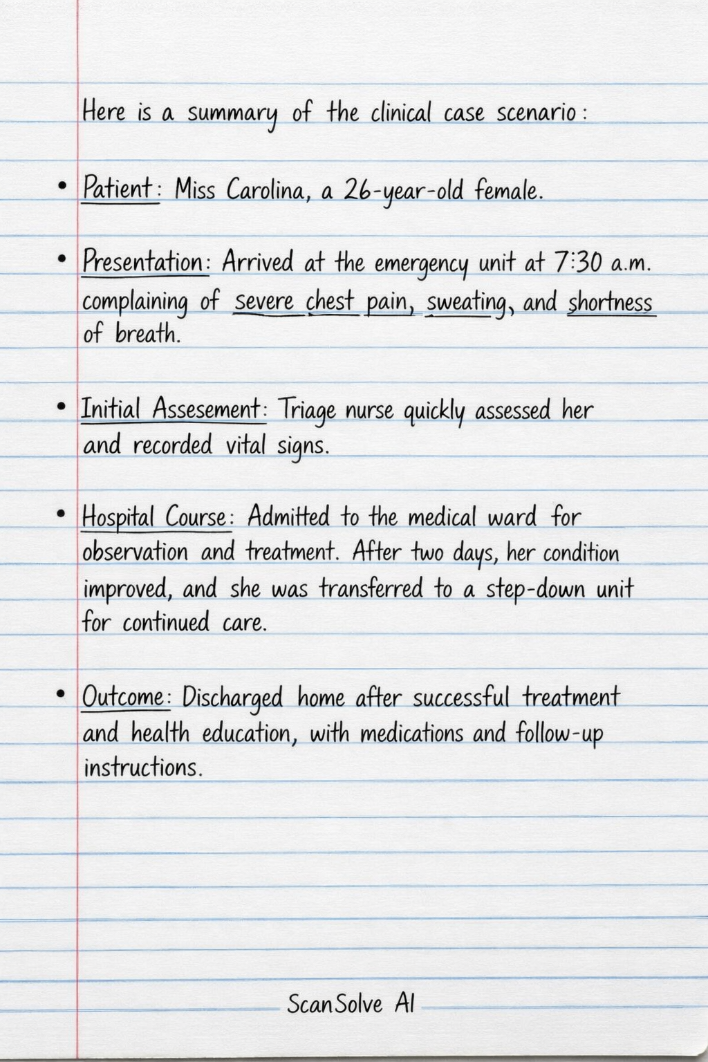 Handwritten step-by-step solution preview