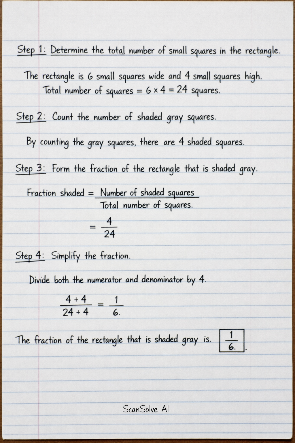 Handwritten step-by-step solution preview