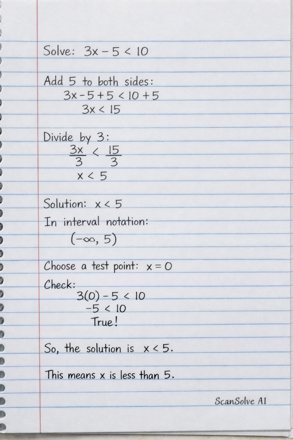 Handwritten step-by-step solution preview
