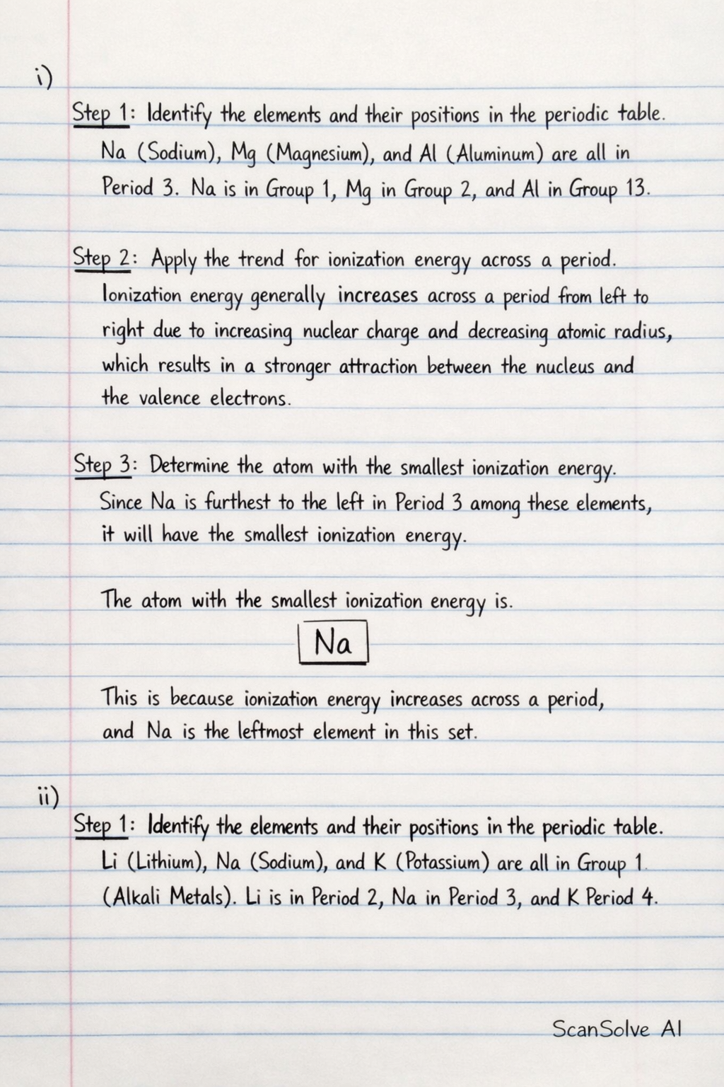 Handwritten step-by-step solution preview
