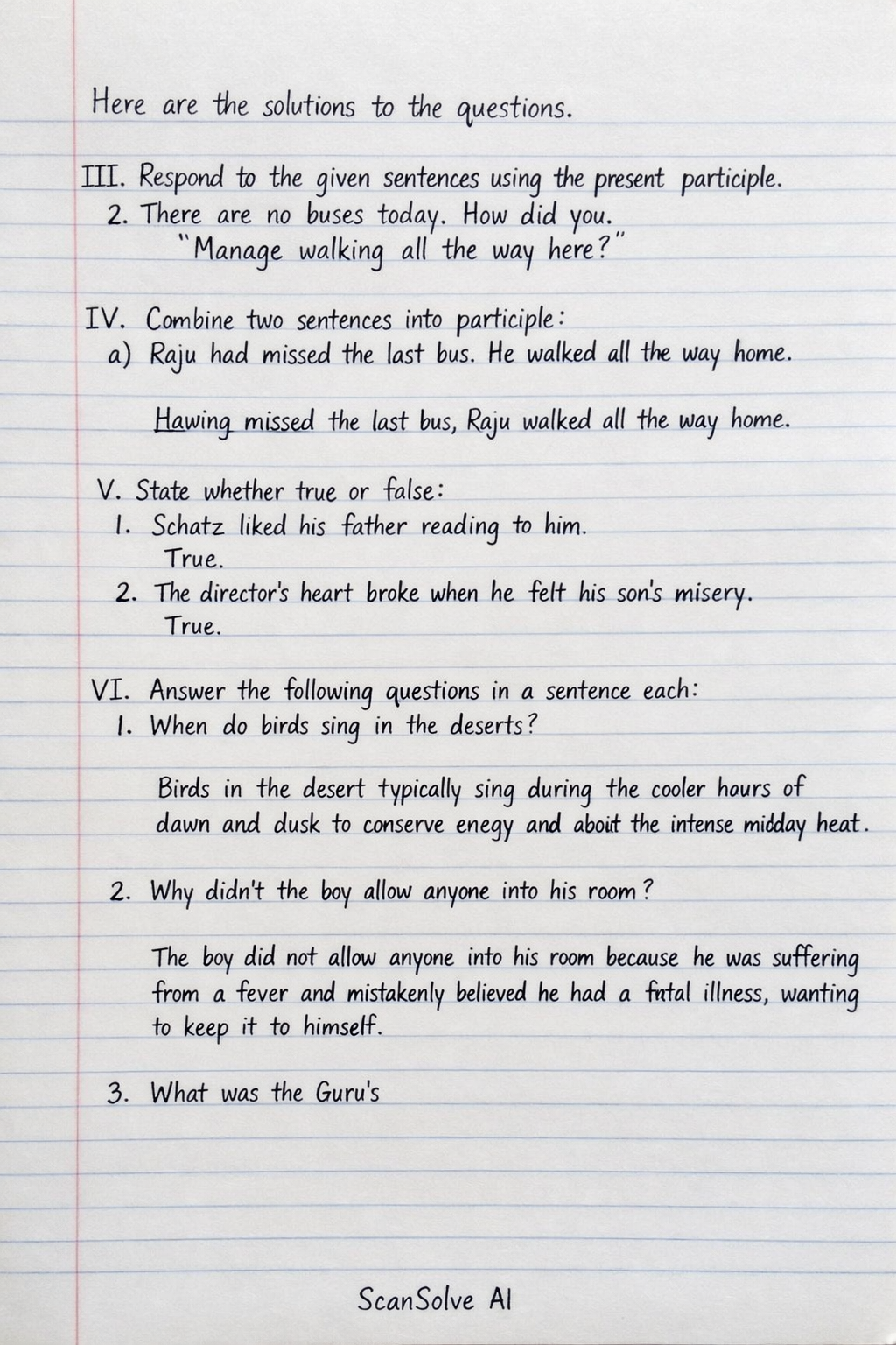 Handwritten step-by-step solution preview