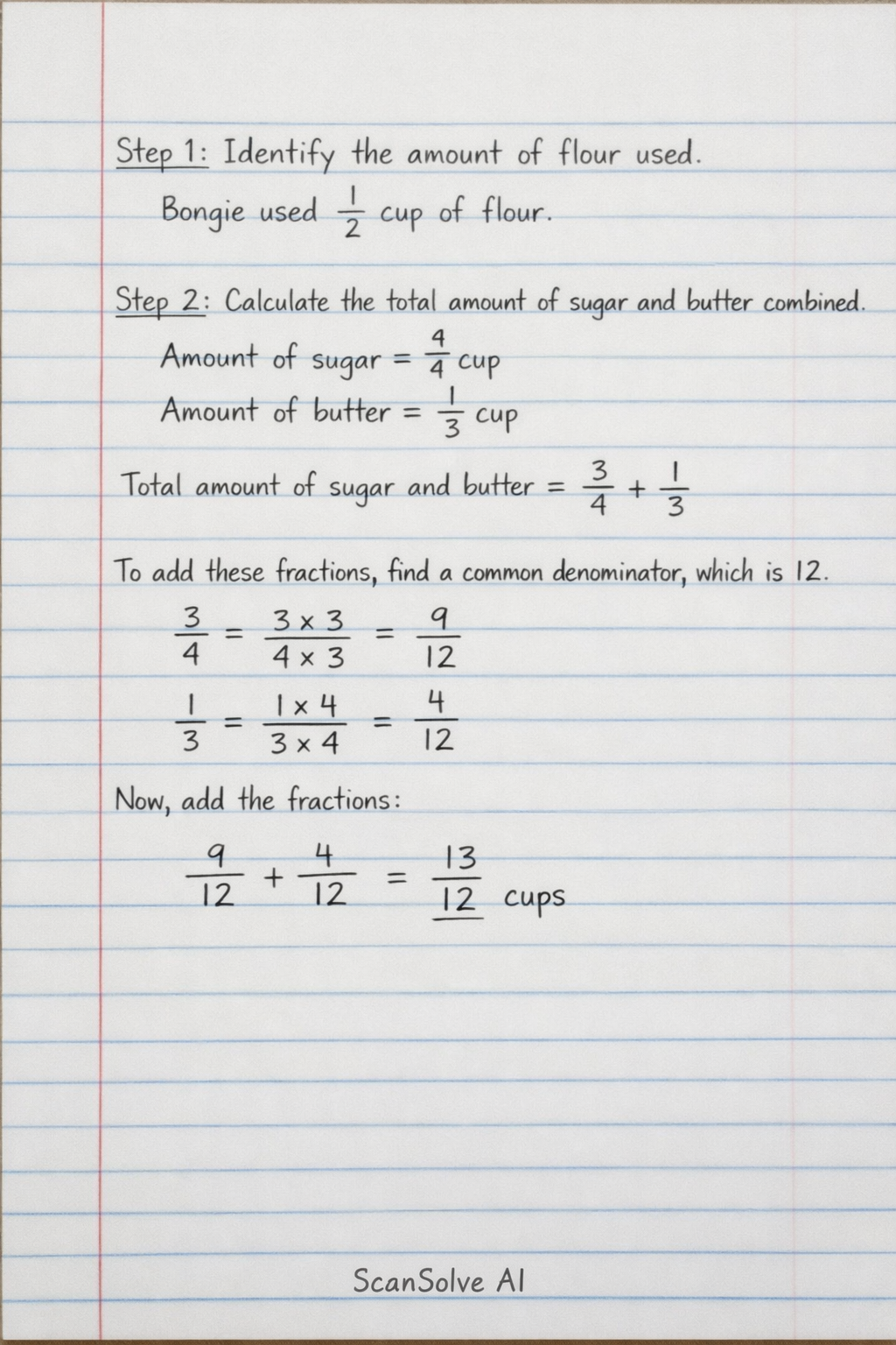 Handwritten step-by-step solution preview