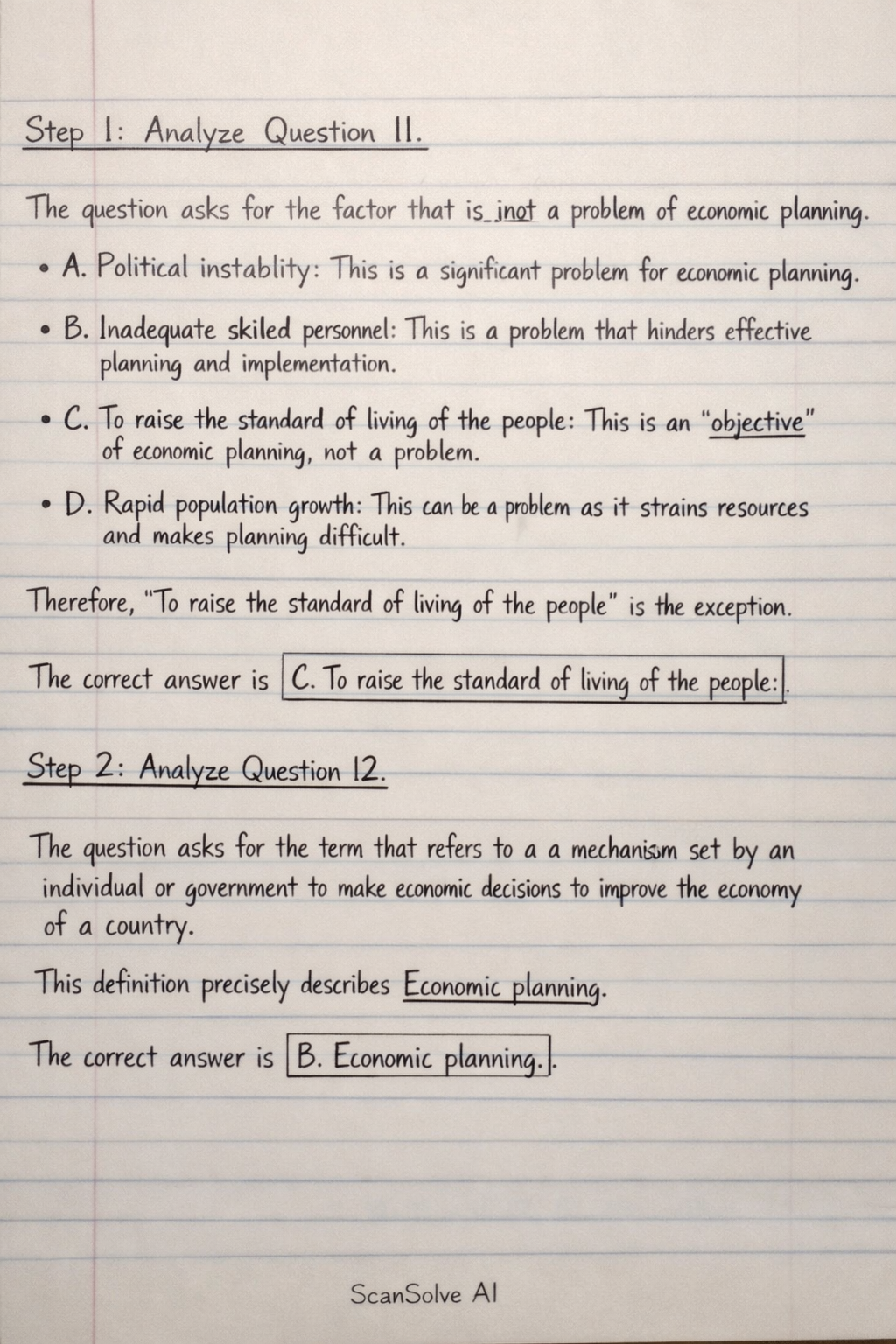 Handwritten step-by-step solution preview