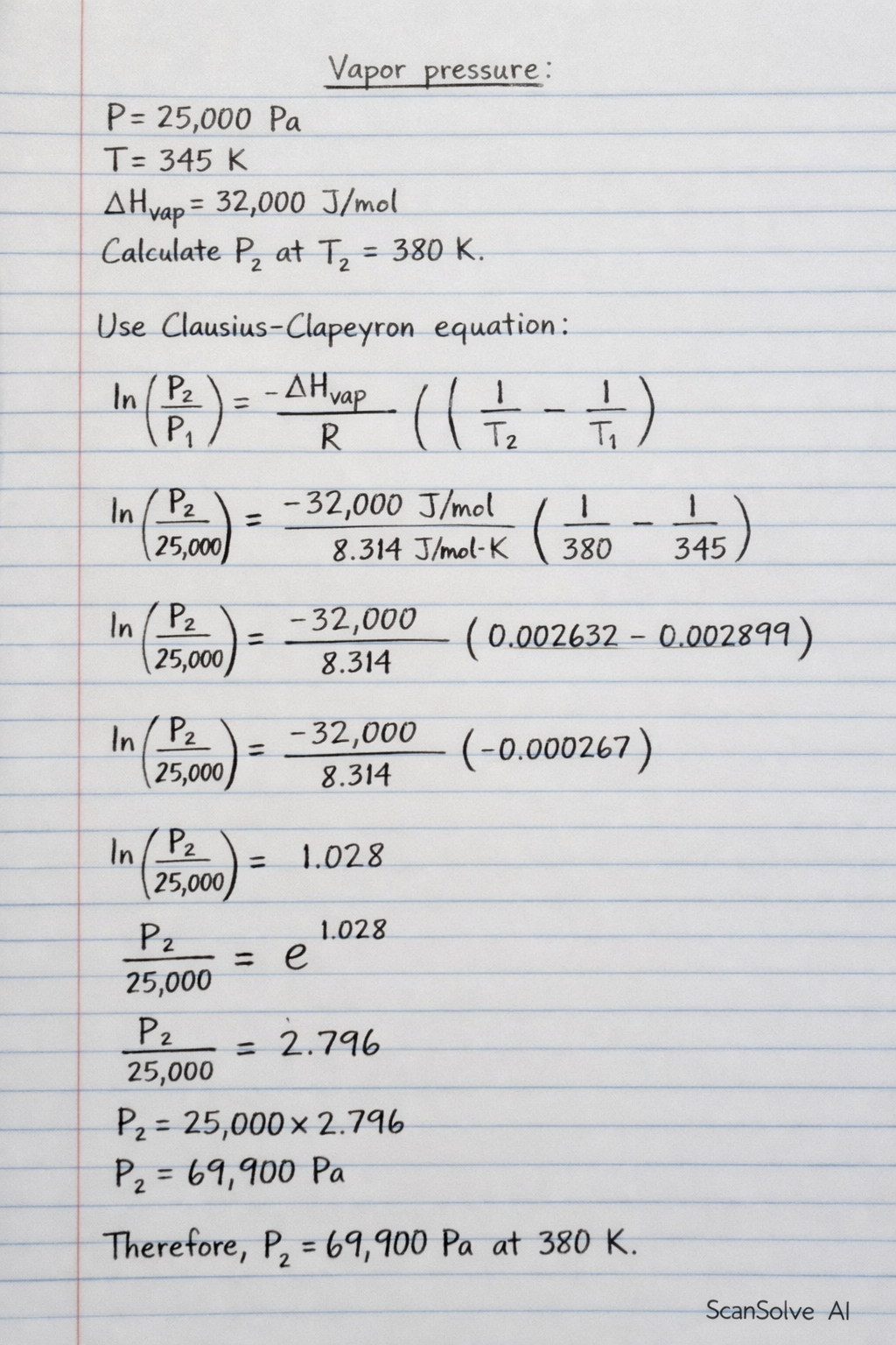Handwritten step-by-step solution preview