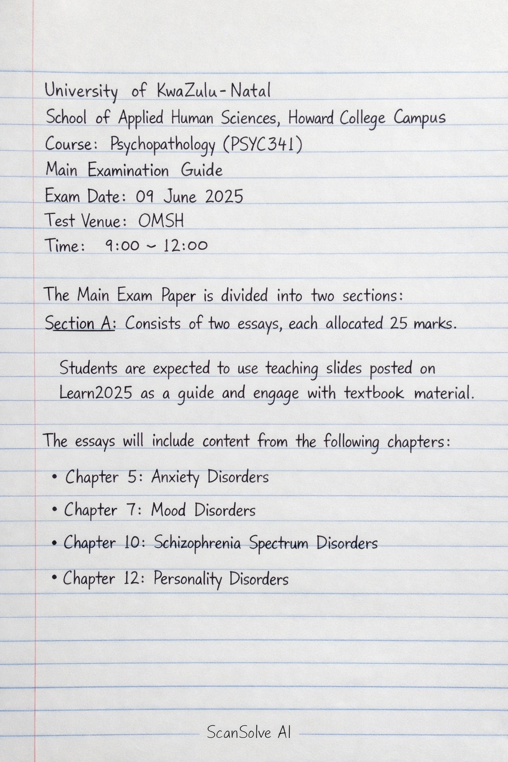 Handwritten step-by-step solution preview
