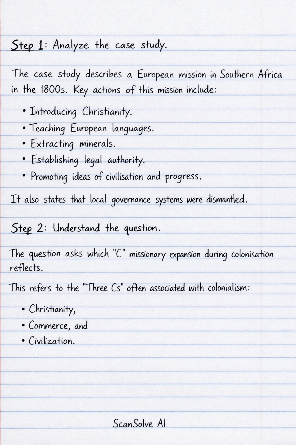 Handwritten step-by-step solution preview