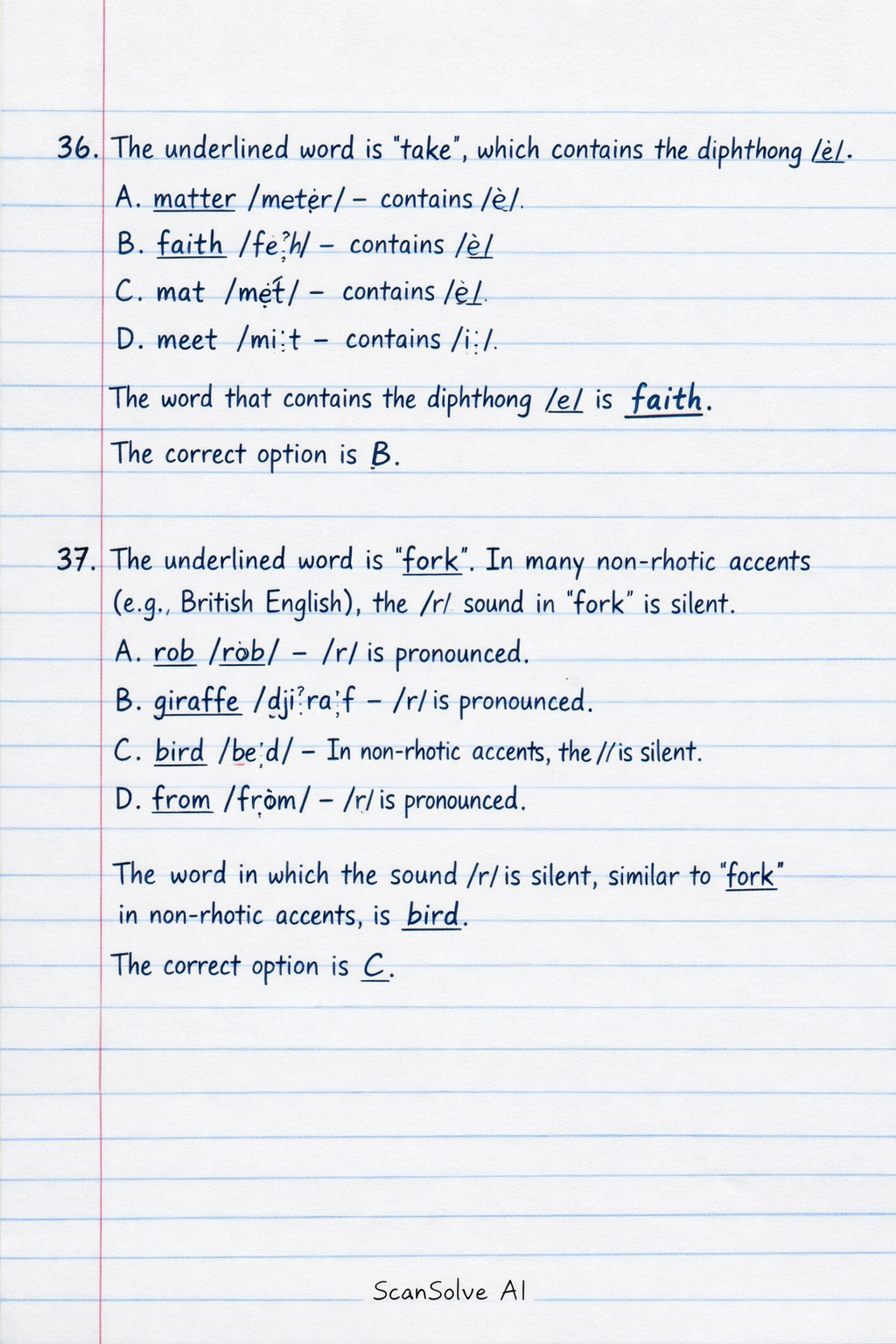 Handwritten step-by-step solution preview