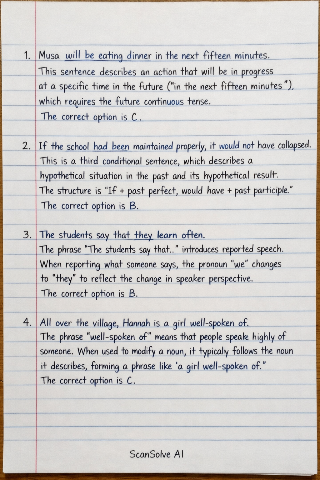 Handwritten step-by-step solution preview
