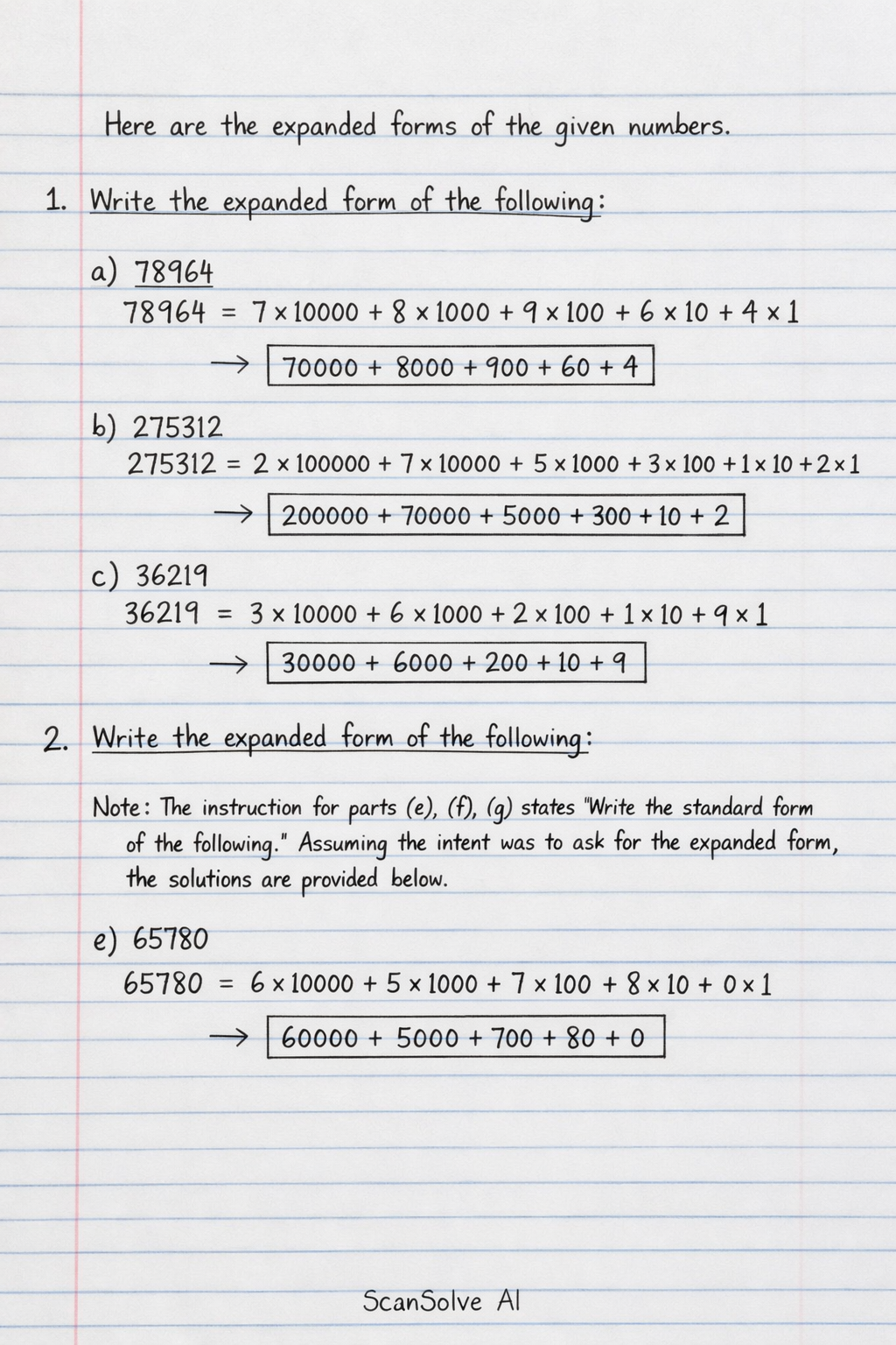 Handwritten step-by-step solution preview