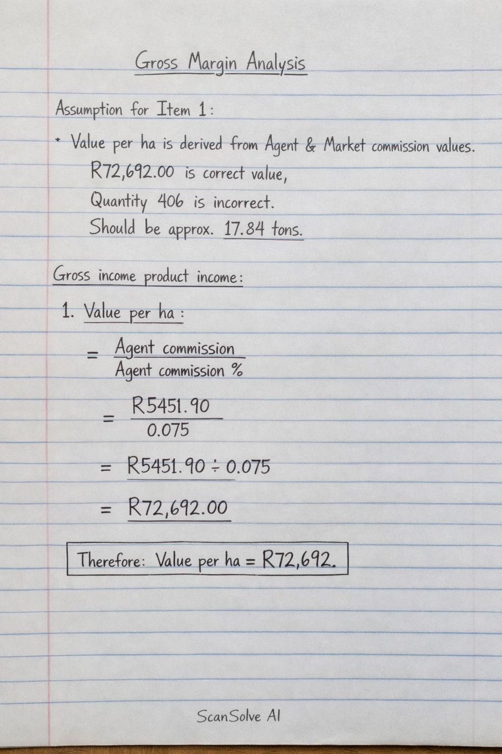 Handwritten step-by-step solution preview