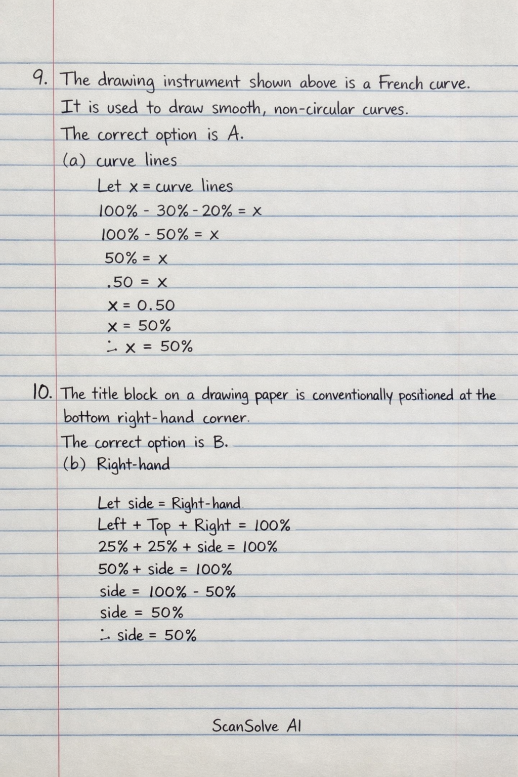 Handwritten step-by-step solution preview