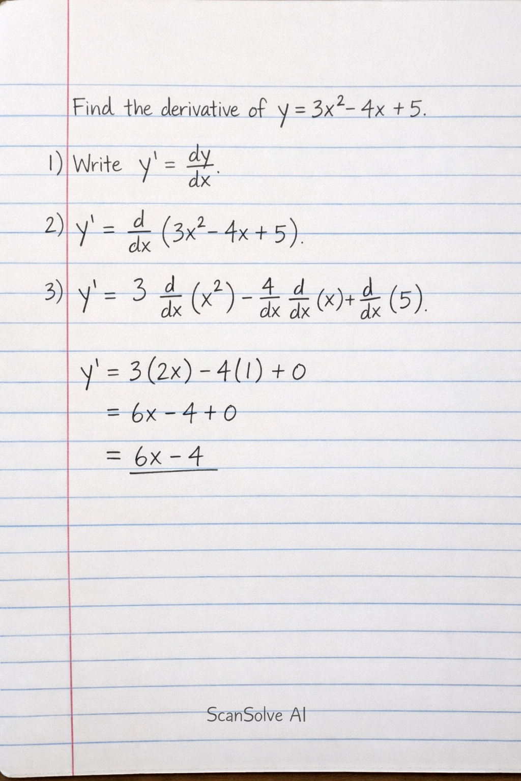 Handwritten step-by-step solution preview
