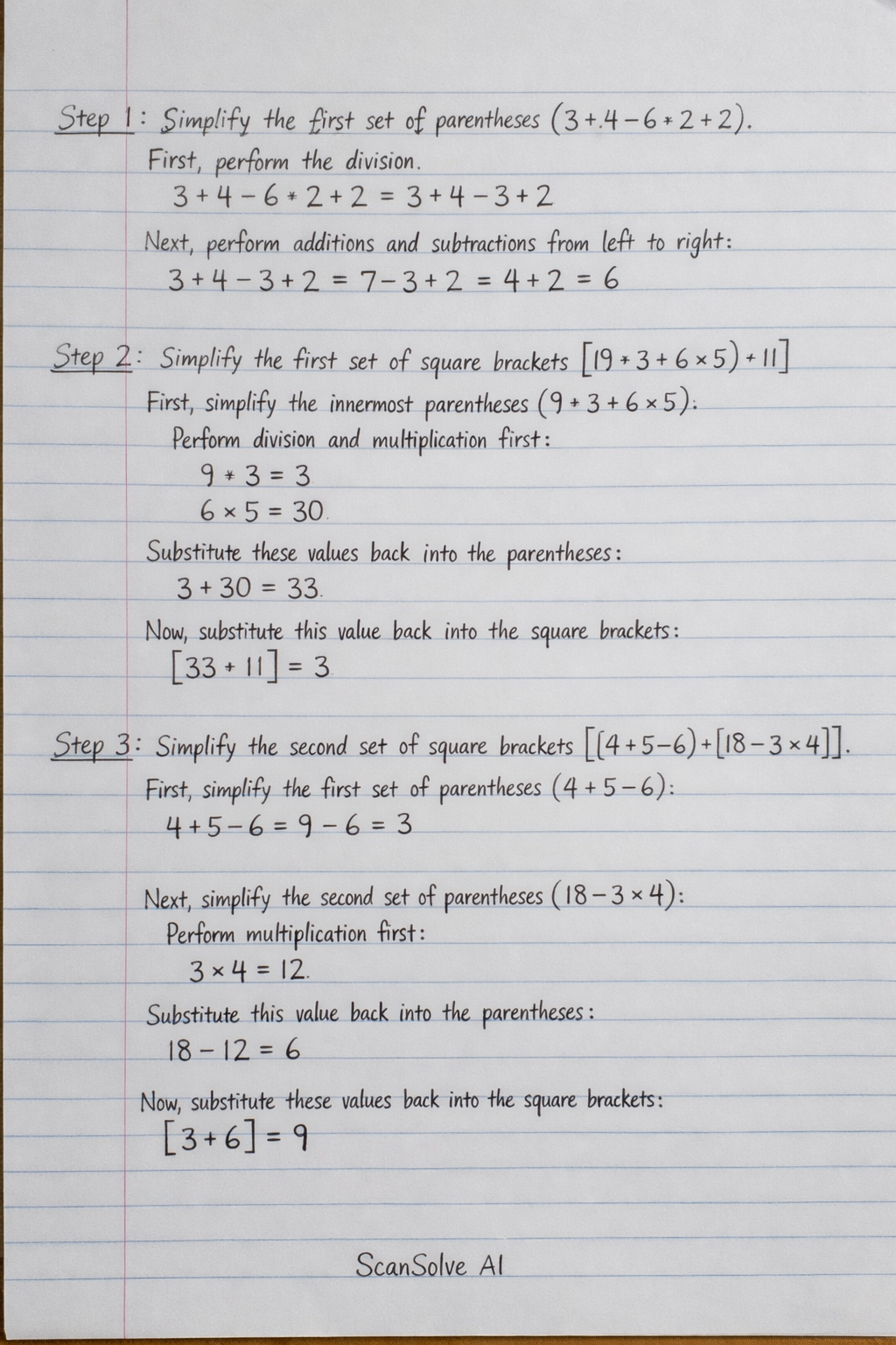 Handwritten step-by-step solution preview